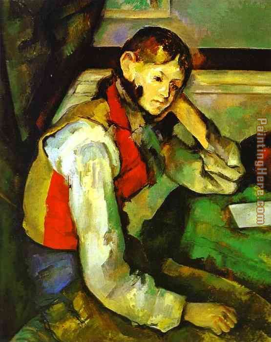 Paul Cezanne Boy in a Red Waistcoat